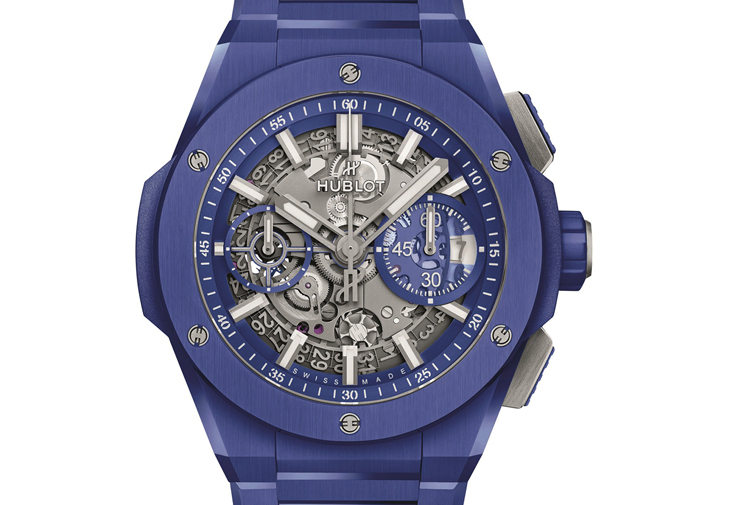 HUBLOT Big Bang Integrated藍陶瓷計時碼錶