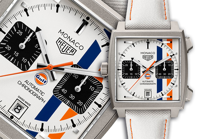腕上的史提夫麥坤／泰格豪雅Monaco Chronograph × Gulf