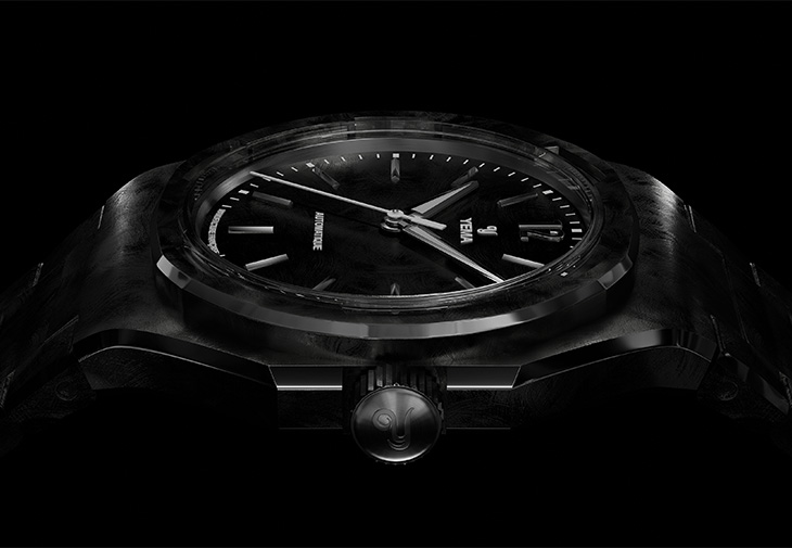 YEMA野馬Wristmaster Traveller CMM.20系列黑色手工刷紋限量版腕錶