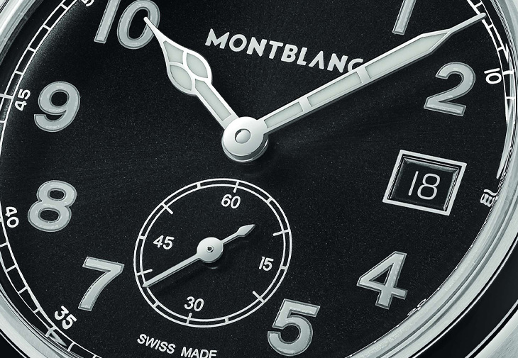 MONTBLANC萬寶龍1858系列小秒針零氧腕錶