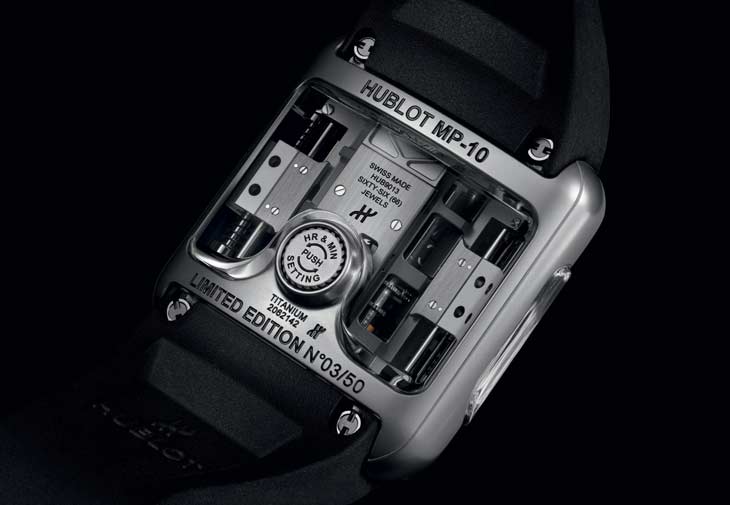 HUBLOT宇舶錶MP-10雙垂直上鍊陀飛輪腕錶
