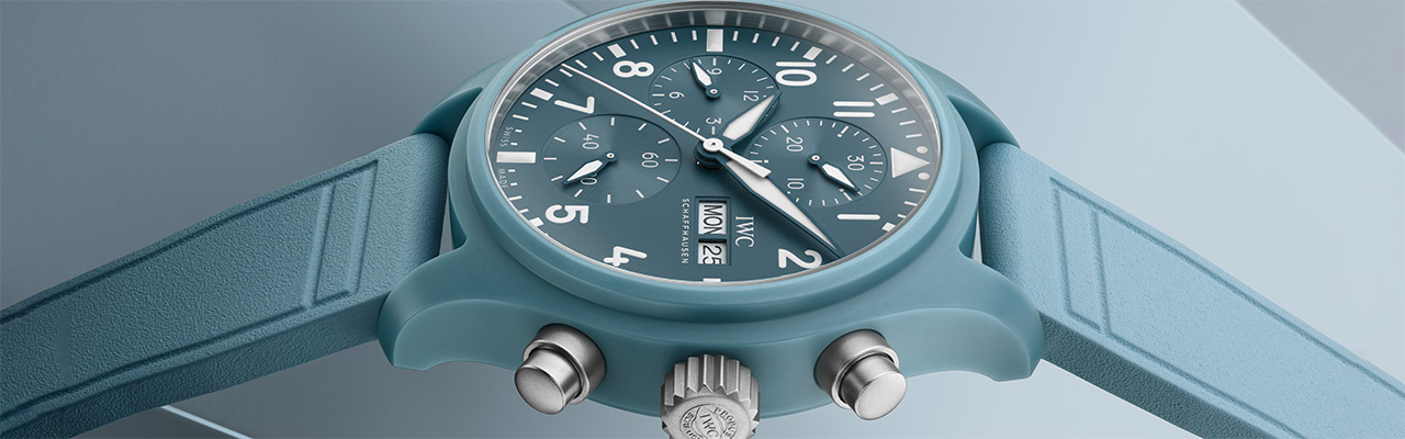 萬國錶IWC淺藍陶瓷新色彩 TOP GUN計時腕錶41