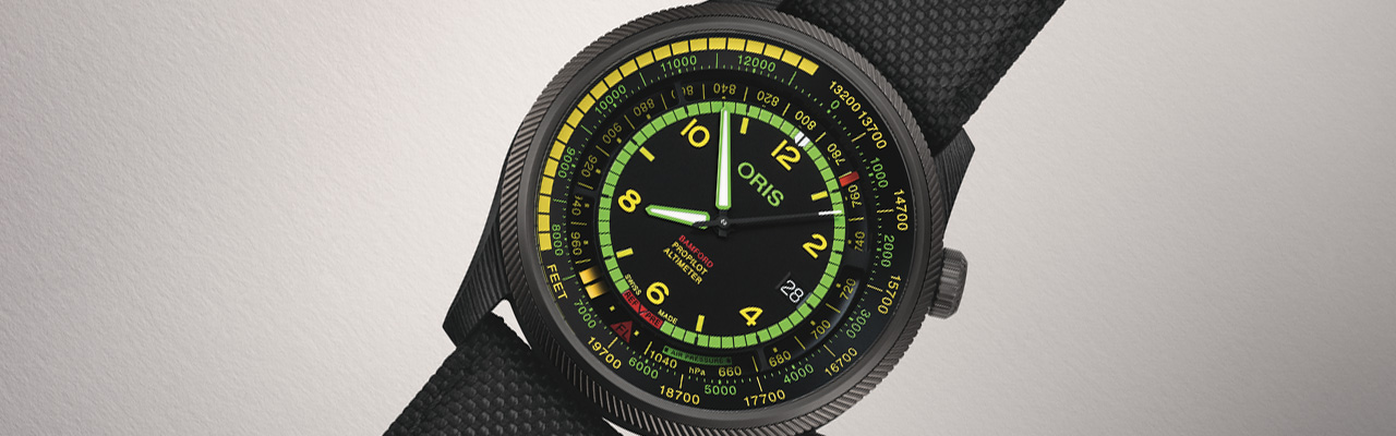 豪利時ORIS x Bamford Mission Control高度測量腕錶