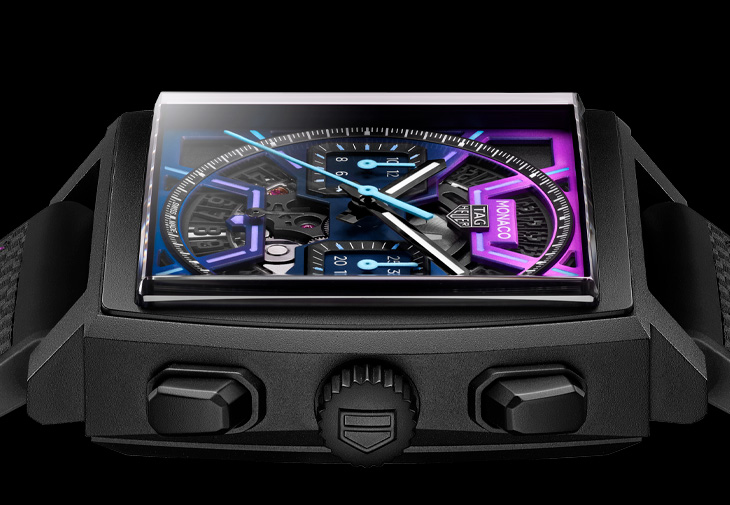 TAG Heuer泰格豪雅Monaco鏤空計時腕錶電光紫限量版