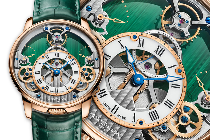 ARNOLD & SON亞諾錶Time Pyramid 42.5 Malachite