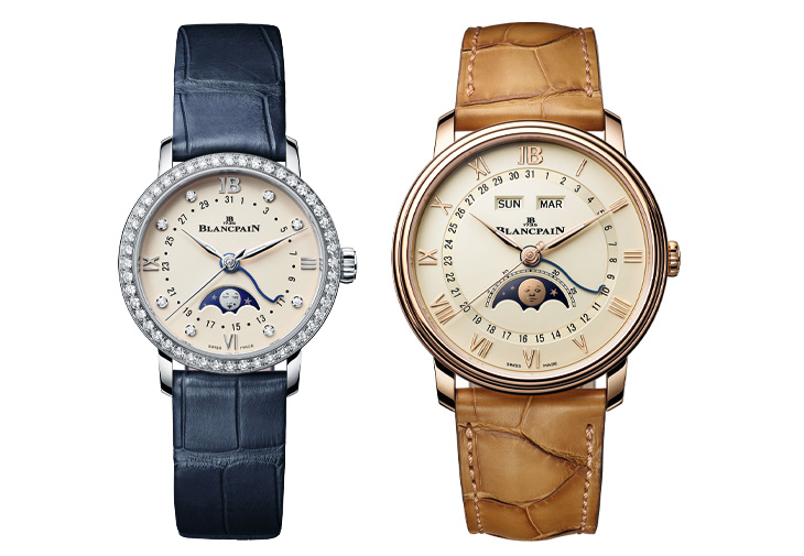 寶珀BLANCPAIN Phases de Lune月相腕錶 全日曆月相腕錶
