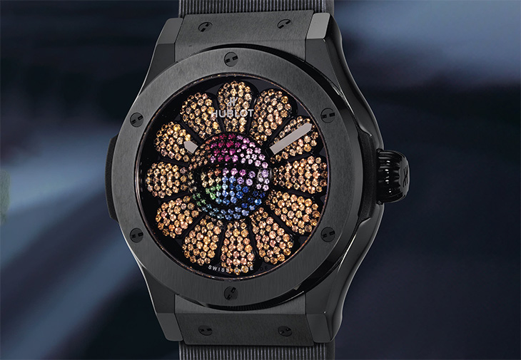 宇舶HUBLOT Classic Fusion Takashi Murakami Black Ceramic Yellow & Orange 