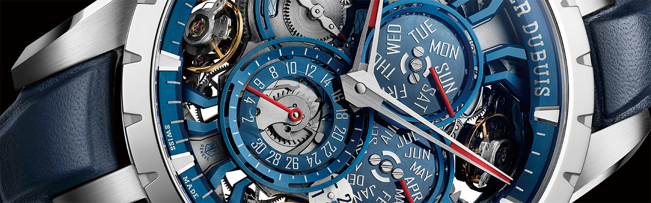 羅杰杜彼ROGER DUBUIS王者系列四擺輪游絲萬年曆限量腕錶