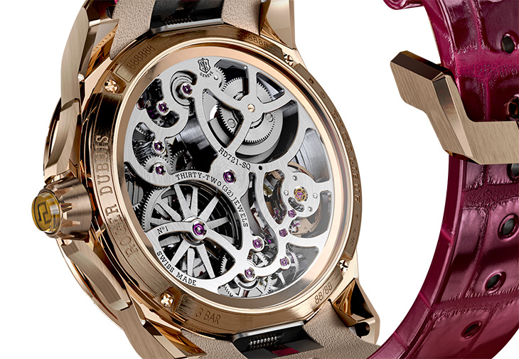 羅杰杜彼ROGER DUBUIS王者系列時光之源限量腕錶晨光玫瑰