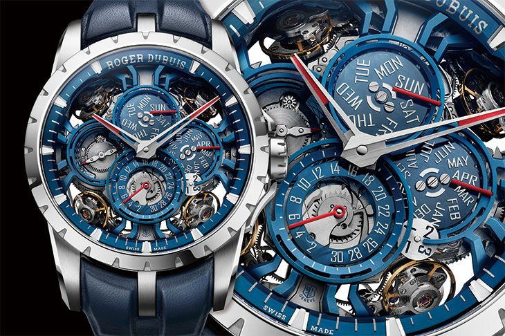 羅杰杜彼ROGER DUBUIS王者系列四擺輪游絲萬年曆限量腕錶