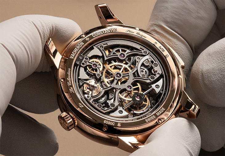 VACHERON CONSTANTIN江詩丹頓Les Cabinotiers三問報時陀飛輪鏤雕腕錶