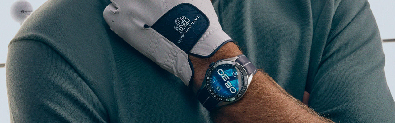 TAG HEUER泰格豪雅Connected Calibre E5 智能腕錶45 毫米 TaylorMade 特別版