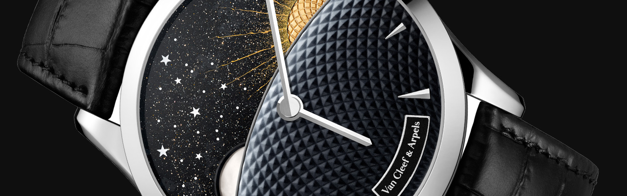 VAN CLEEF & ARPELS梵克雅寶Midnight Jour Nuit Phase de Lune日夜顯示月相腕錶