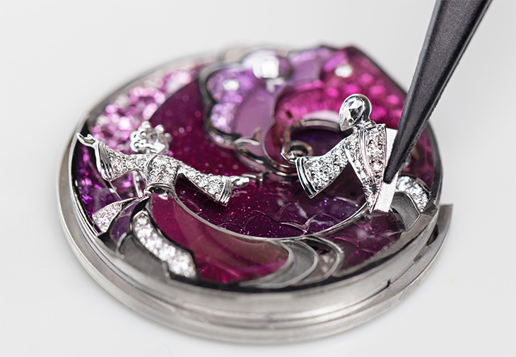 VAN CLEEF & ARPELS梵克雅寶Lady Rencontre Céleste／ Lady Retrouvailles Célestes牛郎織女琺瑯腕錶