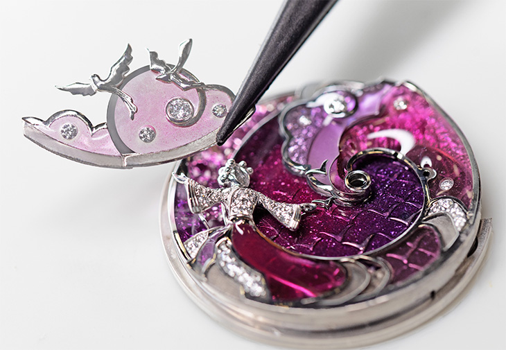VAN CLEEF & ARPELS梵克雅寶Lady Rencontre Céleste／ Lady Retrouvailles Célestes牛郎織女琺瑯腕錶