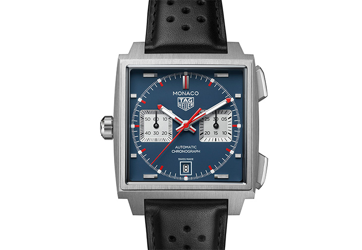 泰格豪雅 TAG HEUER Monaco左冠計時腕錶經典藍