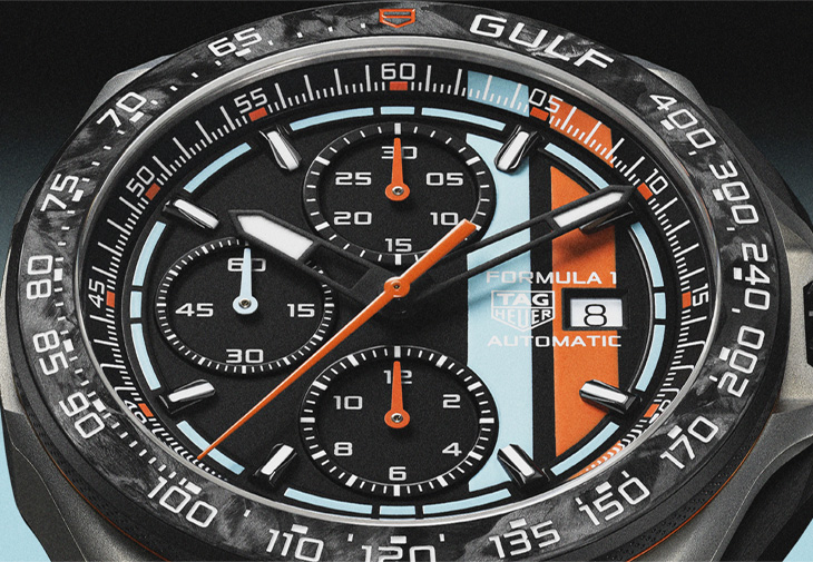TAG HEUER泰格豪雅Formula 1 x Gulf 限量版計時腕錶