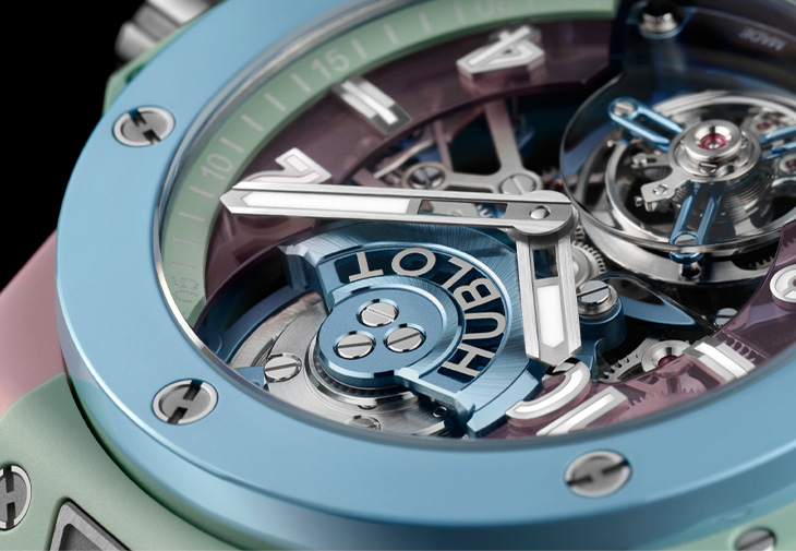 HUBLOT宇舶錶Big Bang Summer 粉彩陶瓷陀飛輪腕錶