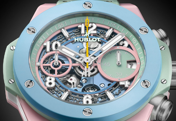HUBLOT宇舶錶Big Bang Summer 粉彩陶瓷計時碼錶
