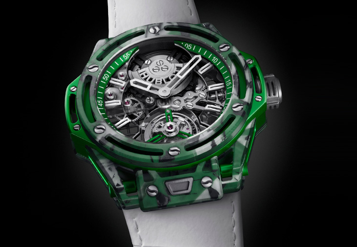 HUBLOT宇舶Big Bang 陀飛輪喬科維奇 GOAT 綠茵款