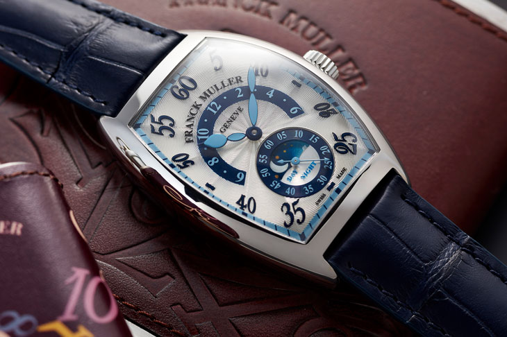 早晚一次的逆跳之舞／FRANCK MULLER Cintrée Curvex Retrograde Hour Day & Night