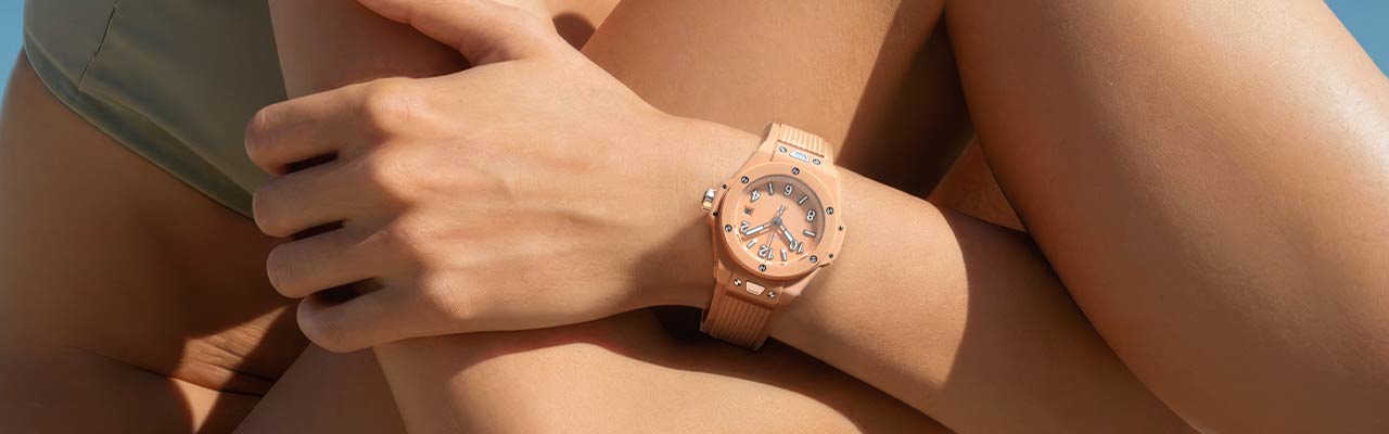 HUBLOT宇舶Big Bang 暮光橙陶瓷三針腕錶