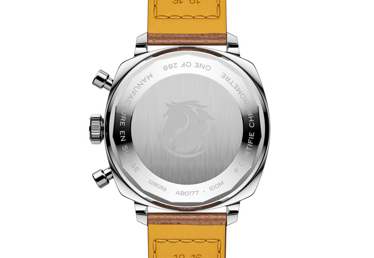 BREITLING百年靈Top Time B01 Shadow Rider 夜影黑駒馬年限量版計時腕錶