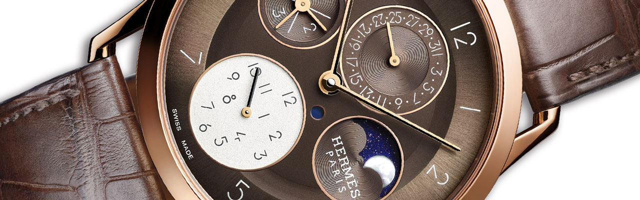 HERMÈS愛馬仕Slim d’Hermès Quantième Perpétuel萬年曆腕錶