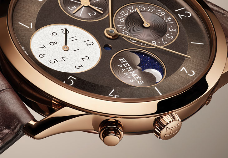 HERMÈS愛馬仕Slim d’Hermès Quantième Perpétuel萬年曆腕錶