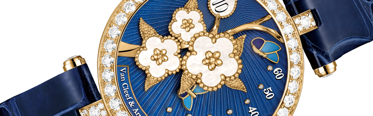 VAN CLEEF & ARPELS 梵克雅寶Lady Lucky Spring Butterfly跳時逆跳腕錶