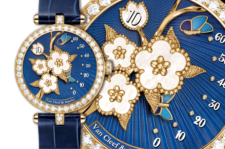 跳時逆跳演繹春日詩意／VAN CLEEF & ARPELS Lady Lucky Spring Butterfly跳時逆跳腕錶