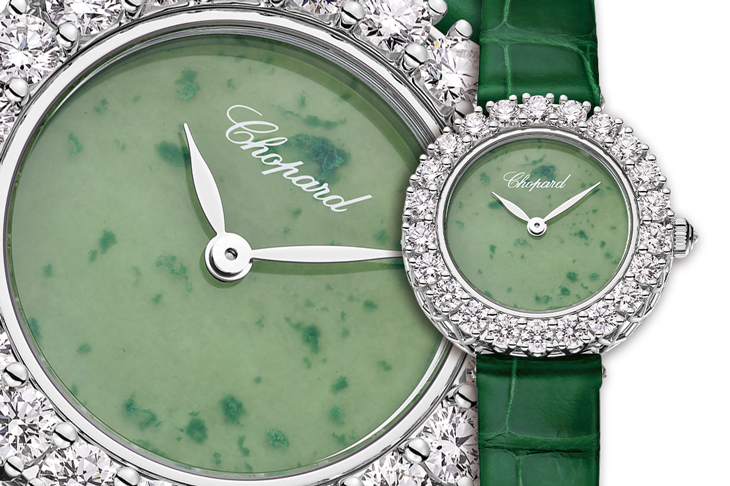 趨吉避凶翡翠面盤／CHOPARD L’Heure du Diamant 腕錶