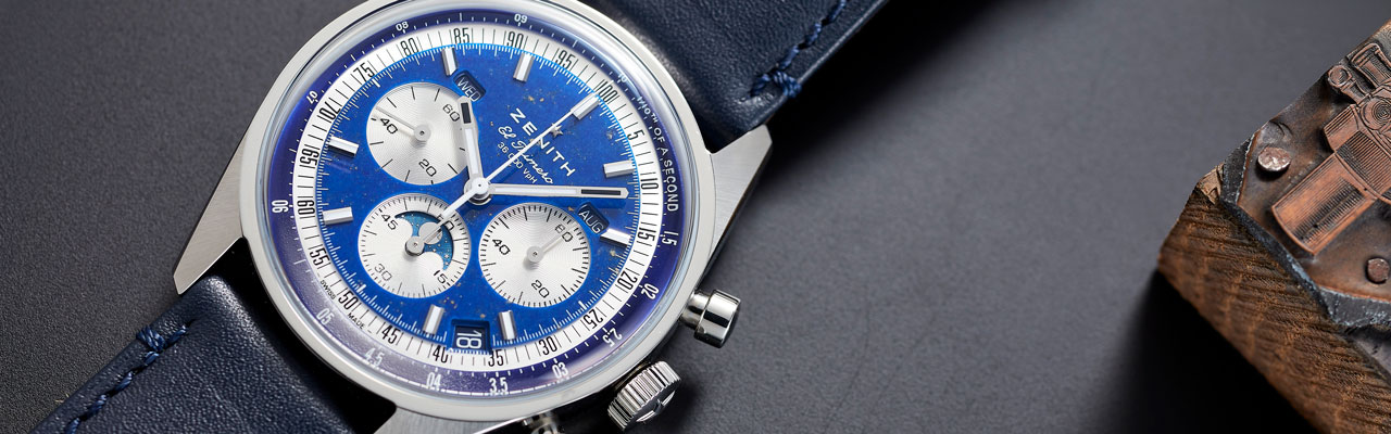 ZENITH真力時Chronomaster Original全日曆月相計時腕錶青金石款