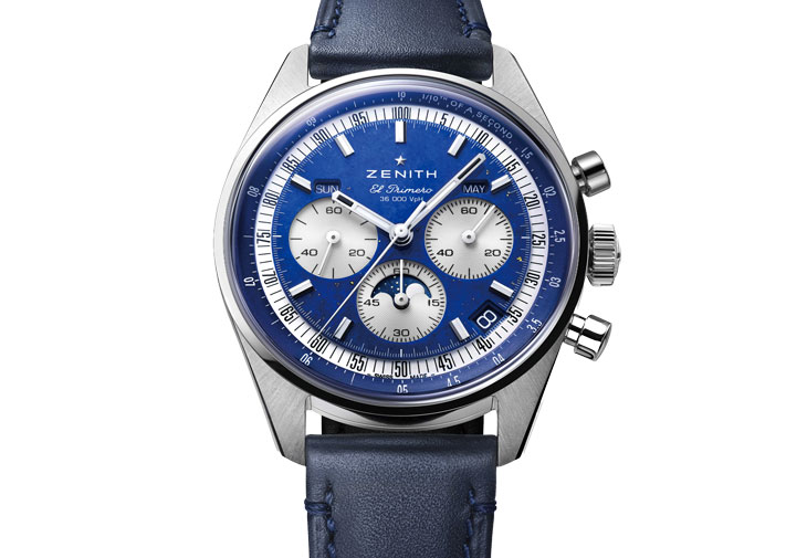 ZENITH真力時Chronomaster Original全日曆月相計時腕錶青金石款