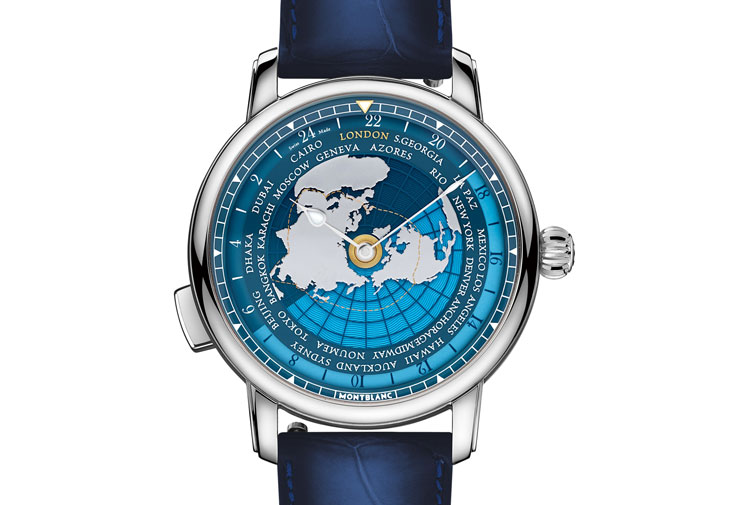 萬寶龍MONTBLANC明星傳承系列世界時區「環遊世界80天」腕錶