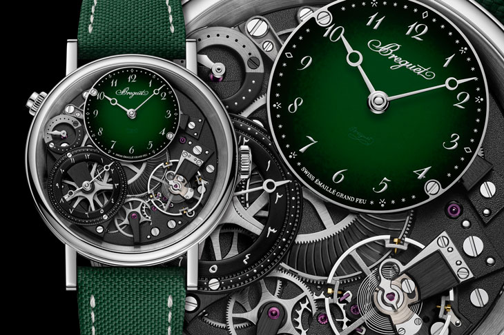 綠色漸層琺瑯／BREGUET Tradition GMT 7067腕錶