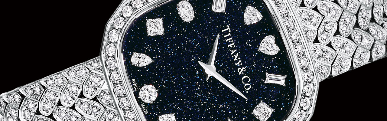 TIFFANY & CO. 蒂芙尼Eternity白K金砂金石鋪鑲鑽石腕錶