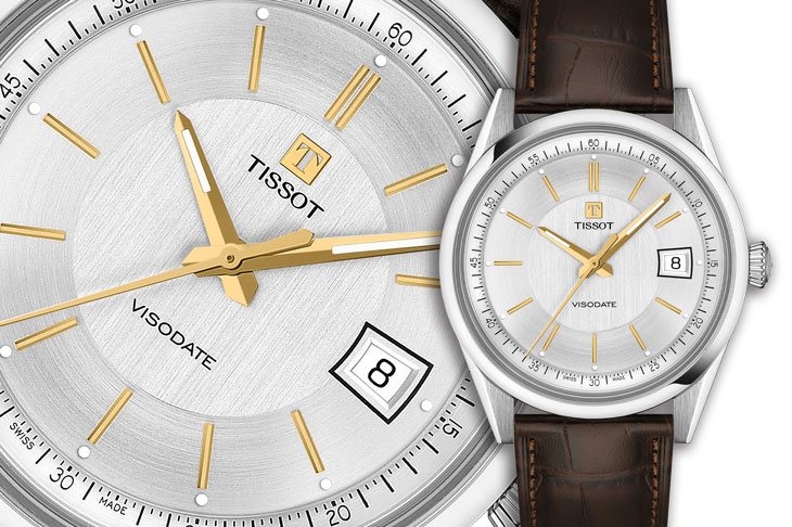 1954年復古設計／TISSOT Visodate系列自動腕錶