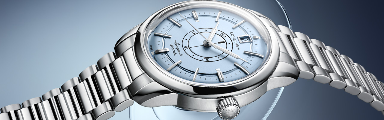 LONGINES浪琴表Conquest Heritage Central Power Reserve征服者復刻系列中央動力儲存指示腕錶