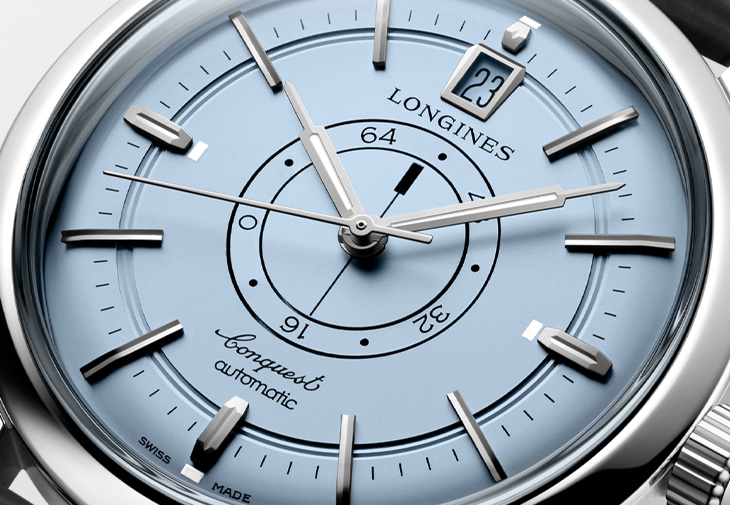LONGINES浪琴表Conquest Heritage Central Power Reserve征服者復刻系列中央動力儲存指示腕錶