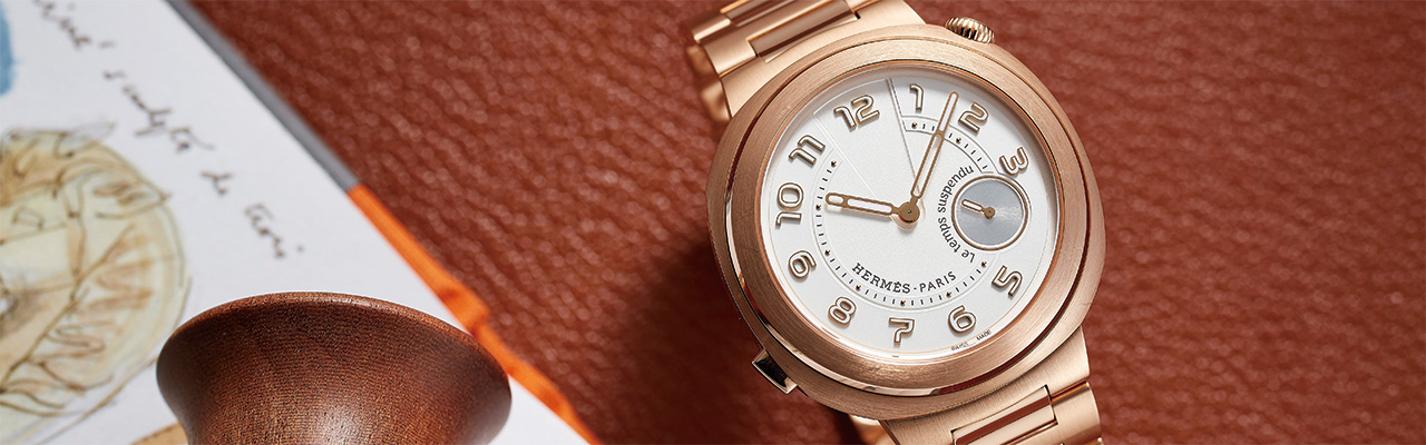 HERMÈS 愛馬仕Hermès Cut Le Temps Suspendu腕錶