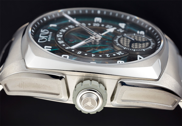 CYRUS賽瑞錶KLEPCYS GMT Palm Green Titanium Bracele