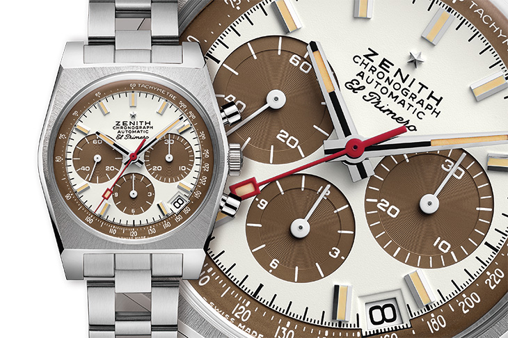巧克力熊貓面盤重現古董錶魅力／ZENITH Chronomaster Revival A384 熱帶面復刻腕錶