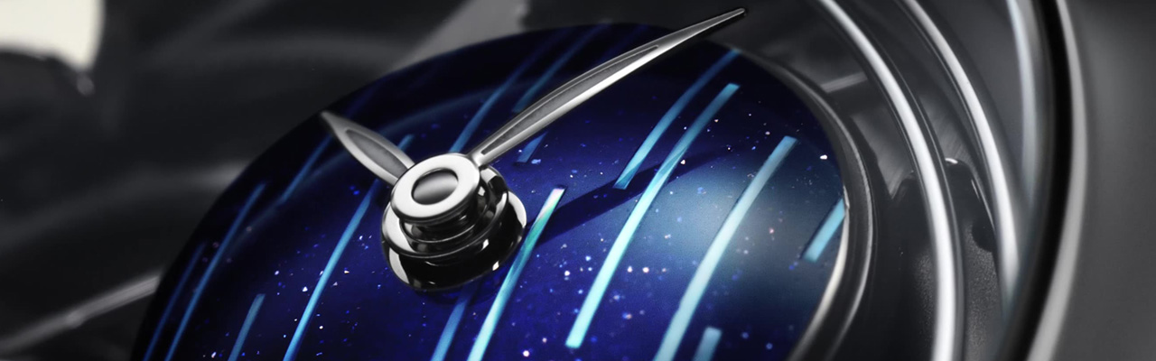 亨利慕時H. MOSER & CIE.勇創者三問報時圓柱陀飛輪鏤空Cosmic Rain腕錶