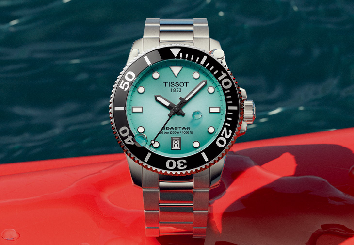 TISSOT天梭表Seastar 海星系列防水300米石英腕錶