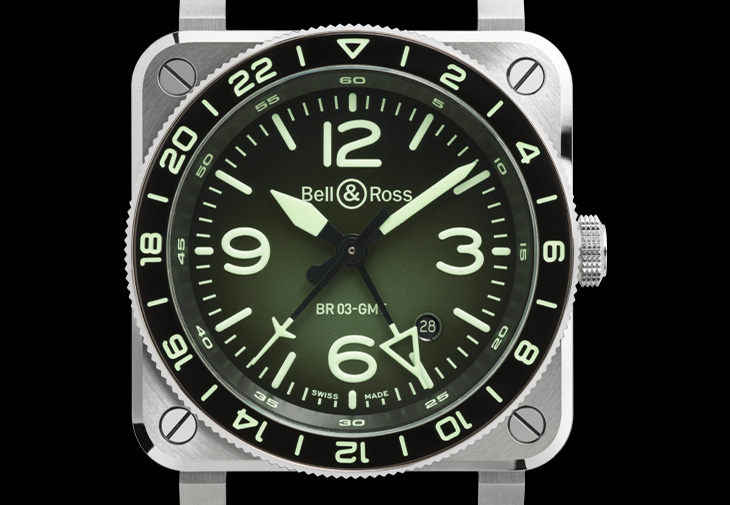BELL & ROSS柏萊士BR-03 GMT Green Lum