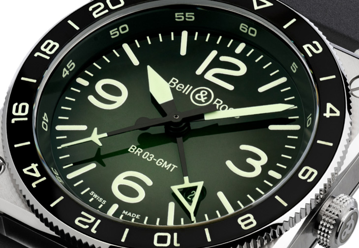 BELL & ROSS柏萊士BR-03 GMT Green Lum