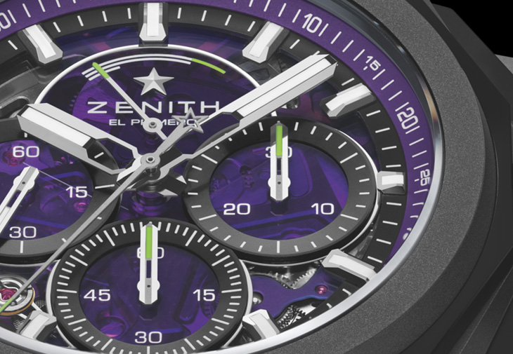 ZENITH真力時DEFY Extreme Ultraviolet挑戰極限幻紫腕錶