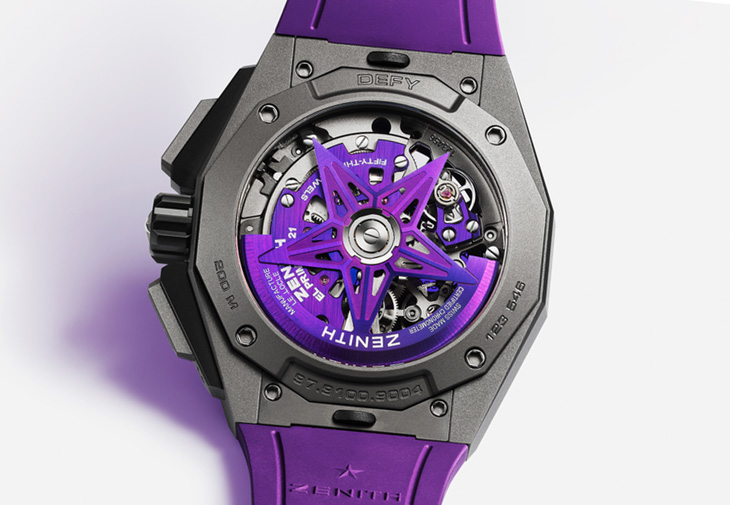 ZENITH真力時DEFY Extreme Ultraviolet挑戰極限幻紫腕錶