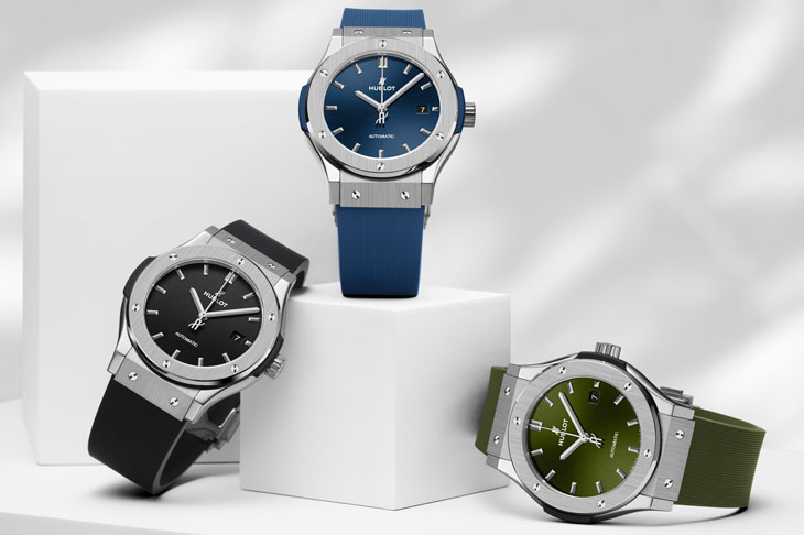當代紳士的萬能公式，HUBLOT Classic Fusion經典融合腕錶的材質與色彩交響曲